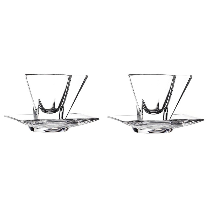 Set di 2 Tazze caffè in Cristallo RCR Fusion | RagStore