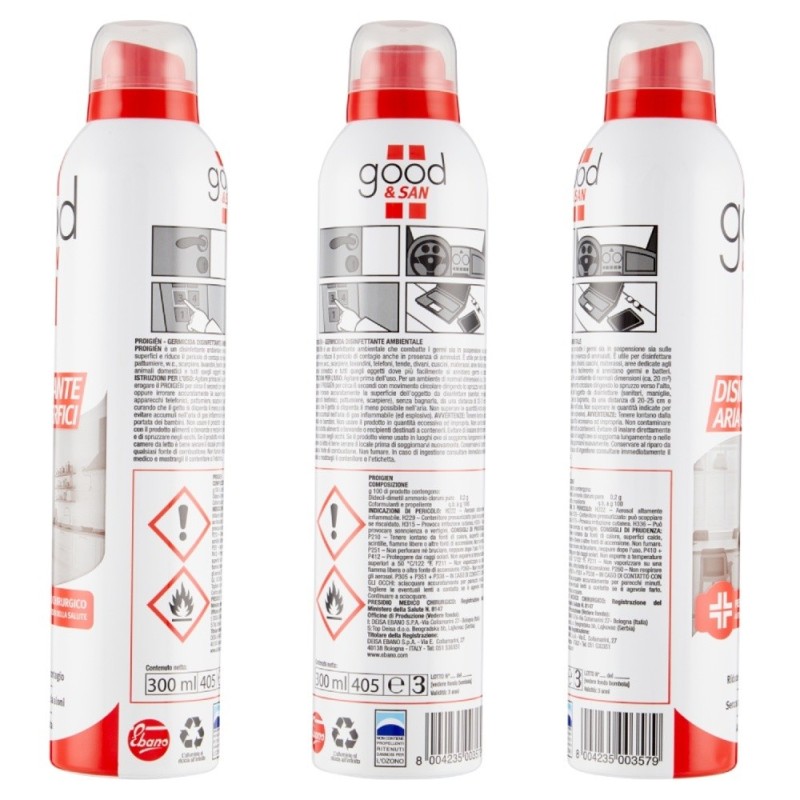 DISINFETTANTE GERMICIDA SPARY ARIA E SUPERFICI 300 ml