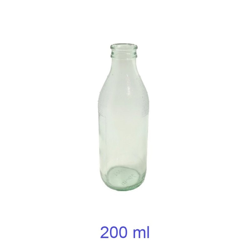 BOTTIGLIA BIBITA BASSA CC 200 TRASPARENTE