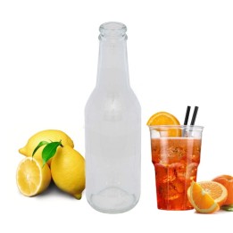 Bottiglia vetro vuota per bibite e aperitivi da 200 ml