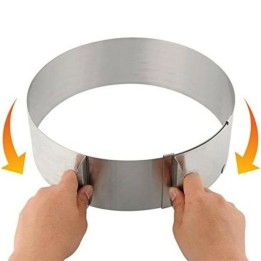 ANELLO PER TORTA INOX ESTENSIBILE Ø 16-30 CM H 8,5 CM EVA