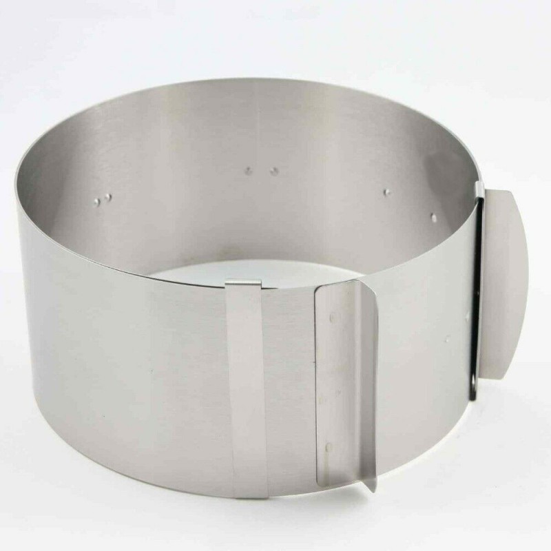 ANELLO PER TORTA INOX ESTENSIBILE Ø 16-30 CM H 8,5 CM EVA