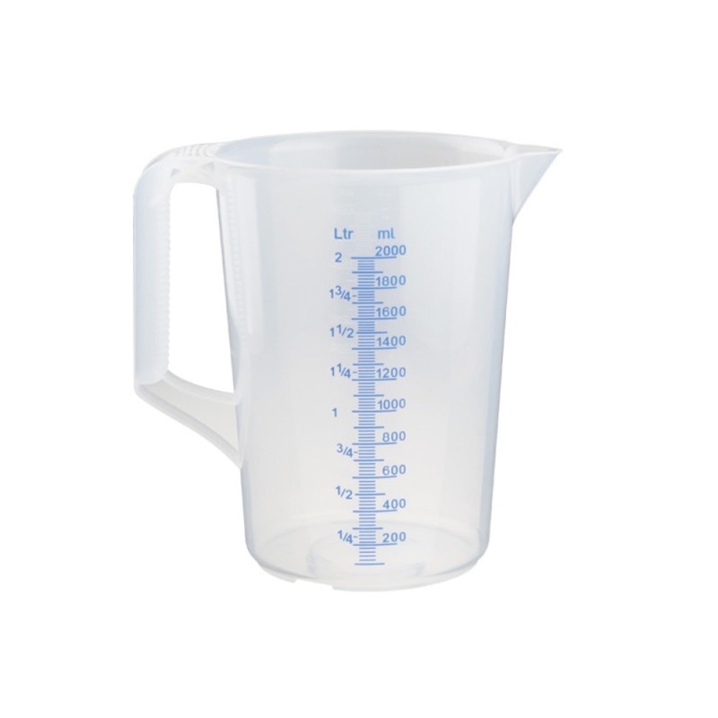 Caraffa in plastica graduata professionale da 2 litri