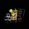 STAMPO FORMAGHIACCIO IN SILICONE CUBO 4x4 CM CON COPERCHIO