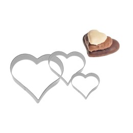 STAMPO TAGLIA BISCOTTI A CUORE Pz 3 INOX