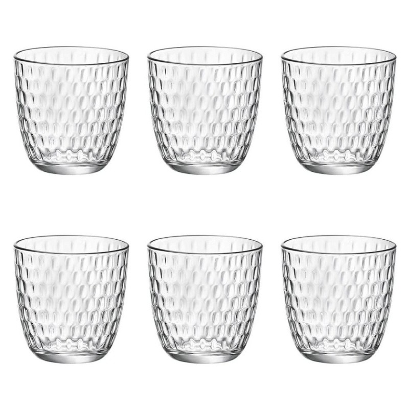 Bicchieri acqua 29 cl vetro trasparente Bormioli Slot resistenti lavastoviglie uso bar ristorante