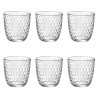 Bicchieri acqua 29 cl vetro trasparente Bormioli Slot resistenti lavastoviglie uso bar ristorante
