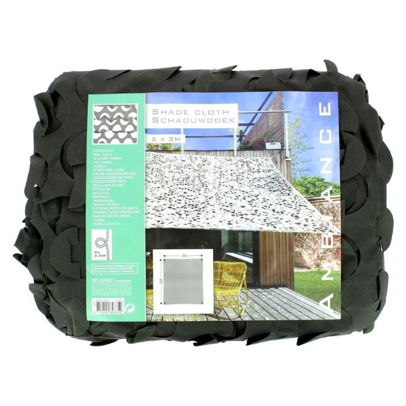 TELO OMBREGGIANTE VELA RETT CAMOUFLAGE Mt 3x2 GRIGIO SCURO