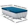 Telo di copertura per piscina rettangolare fuori terra Intex mt 4x2