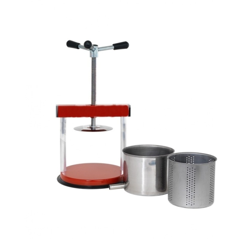 Torchio premi melanzane tommy con cesto inox