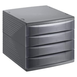 Cassettiera portadocumenti 4 cassetti QUADRA Antracite