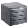 Cassettiera portadocumenti 4 cassetti QUADRA Antracite