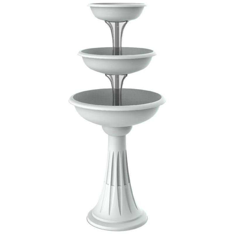 FIORIERA A TRE PIANI TREVY CM 50x114 h BAMA BIANCA