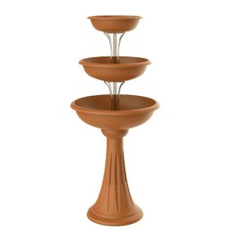 FIORIERA A TRE PIANI TREVY CM 50x114 h BAMA MARRONE