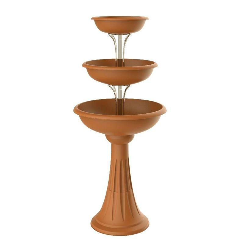 FIORIERA A TRE PIANI TREVY CM 50x114 h BAMA MARRONE