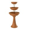 FIORIERA A TRE PIANI TREVY CM 50x114 h BAMA MARRONE