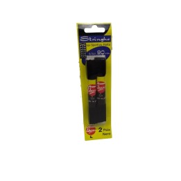 STRINGA SPORTIVA PIATTA 2 PAIA NERO CM 90