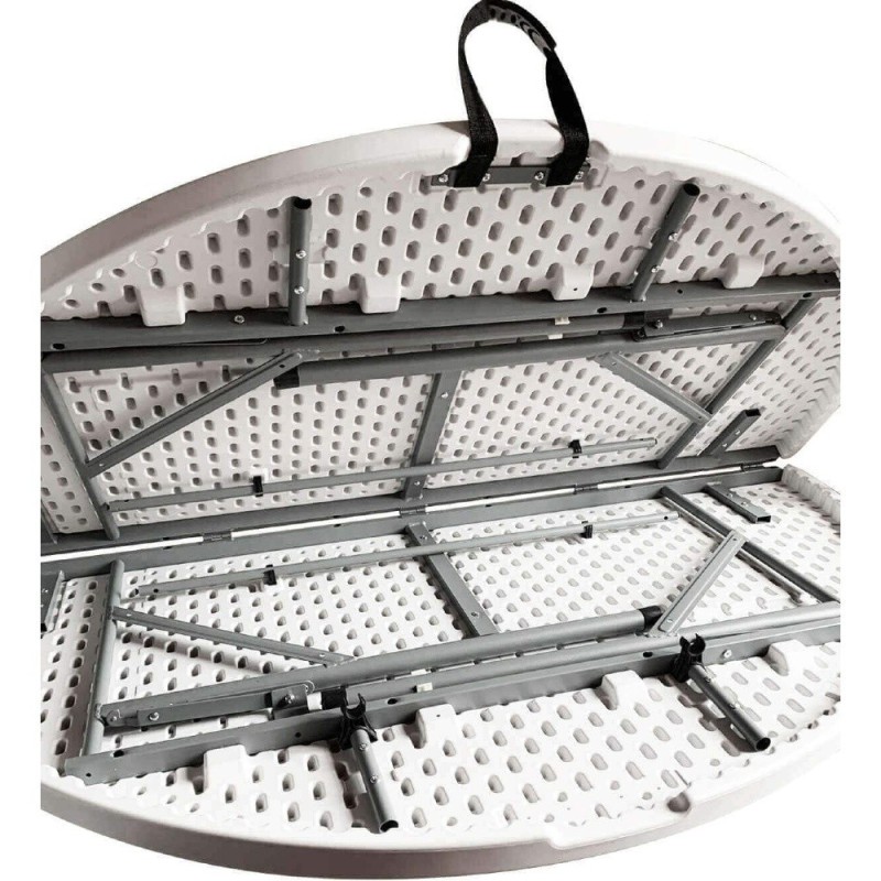 TAVOLO POLIETILENE HD TONDO PIEGHEVOLE CATERING CM 154x74
