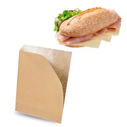 Sacchetto in carta Avana ecologico per panino cm 15x20 - Pz 1000