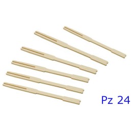FORCHETTE ECOLOGICHE IN LEGNO DI PINO PER FINGER FOOD Pz 24