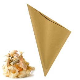 coni in carta paglia per fritture cm 20x21 - la carta