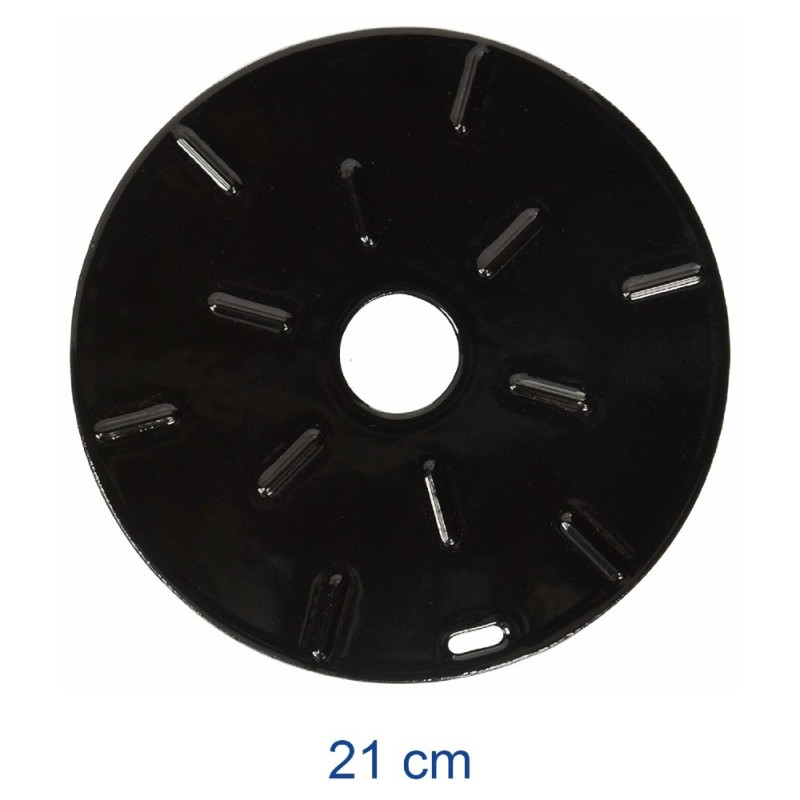 PIASTRA DISCO SPARGIFIAMMA RADIANTE IN GHISA SMALTATA CM 21 ILSA