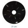 PIASTRA DISCO SPARGIFIAMMA RADIANTE IN GHISA SMALTATA CM 21 ILSA