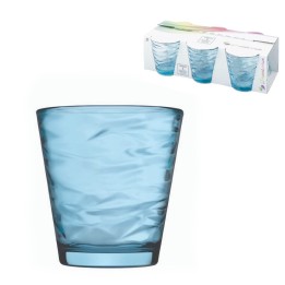 BICCHIERI VETRO ORIGAMI 24,5 CL - 6 Pz BLU
