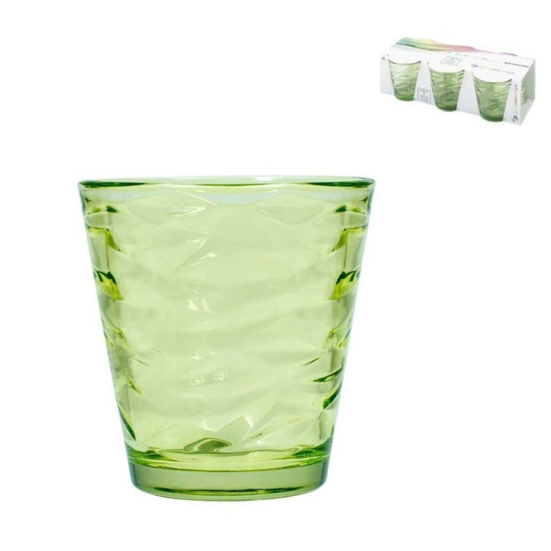 BICCHIERI VETRO ORIGAMI 24,5 CL - 6 Pz VERDE