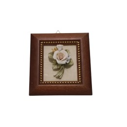 QUADRETTO DECORATO C/FIORI Pz 2