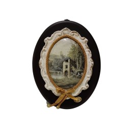 QUADRO OVALE DECORATO