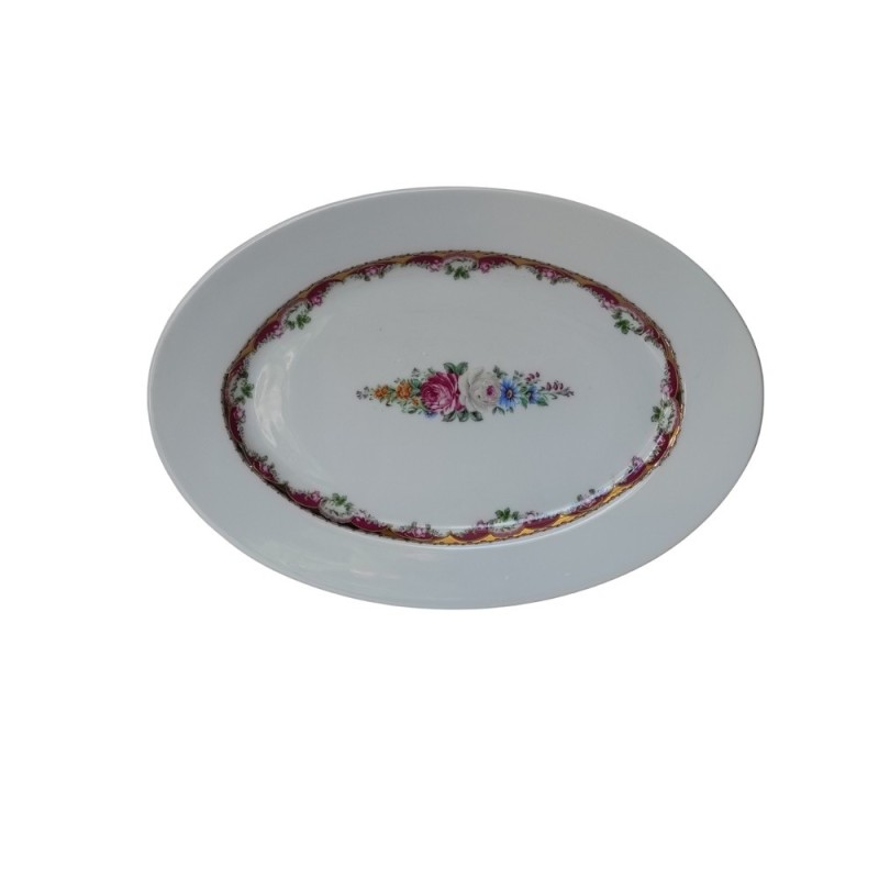 SPERLUNGA OVALE DECORATA CM 35