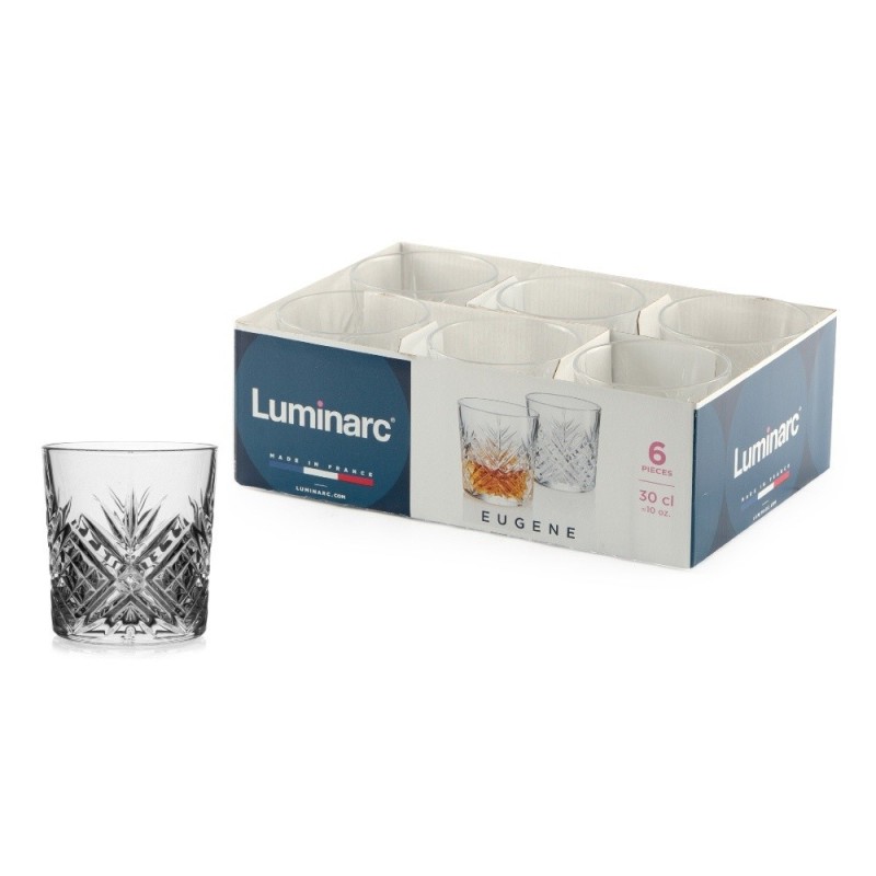 BICCHIERI VETRO EUGENE ACQUA 30 CL - 6 Pz