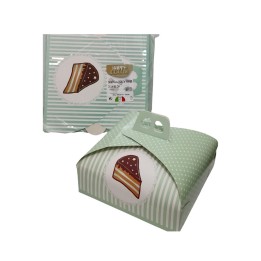 SCATOLA PORTA TORTA CM 31x31 VERDE