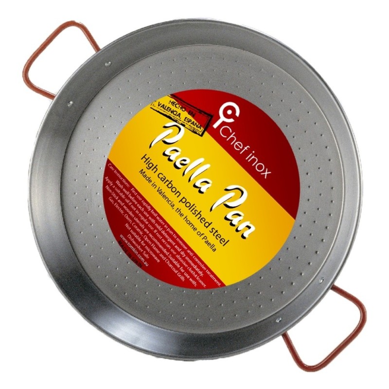 tegame in ferro per fare la paella spagonla da 55 cm con manici
