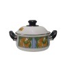 CASSERUOLA SMALTATA C/COPERCHIO CM 18