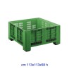 Cassone agricolo blins forato 113x113x58 verde