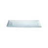 PIATTO PIANO RETTANGOLARE CM 37x12 BIANCO LUCIDO