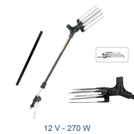 RACCOGLIOLIVE ELETTRICO TWIST 10 DENTI 12V ASTA TELESCOPICA