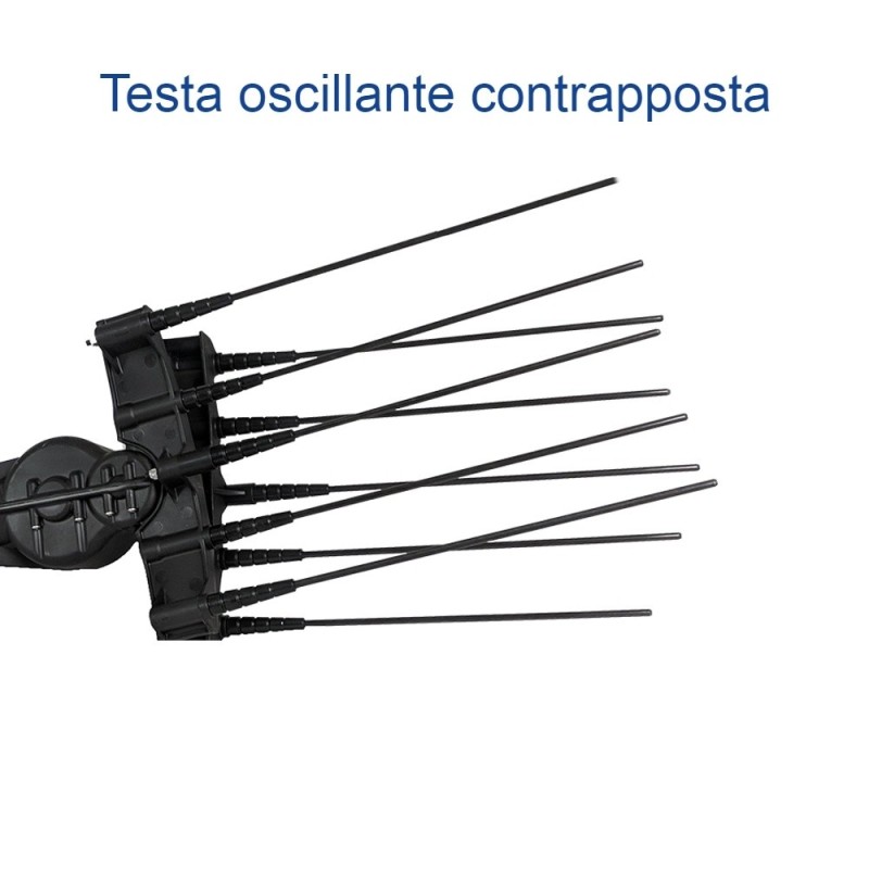 RACCOGLIOLIVE ELETTRICO TWIST 10 DENTI 12V ASTA TELESCOPICA