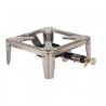 Bruciatore a gas con struttura in acciaio inox Mini Drago Omac cm 30x30