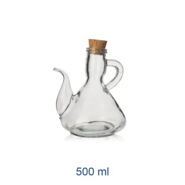 OLIERA VETRO CON TAPPO SUGHERO 500 ml
