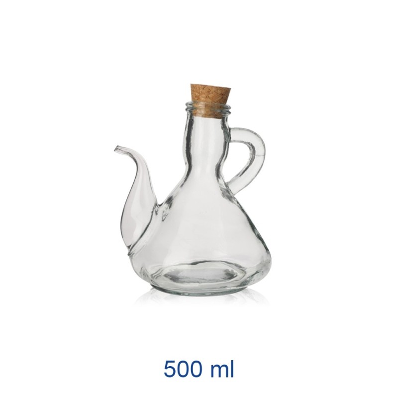 OLIERA VETRO CON TAPPO SUGHERO 500 ml