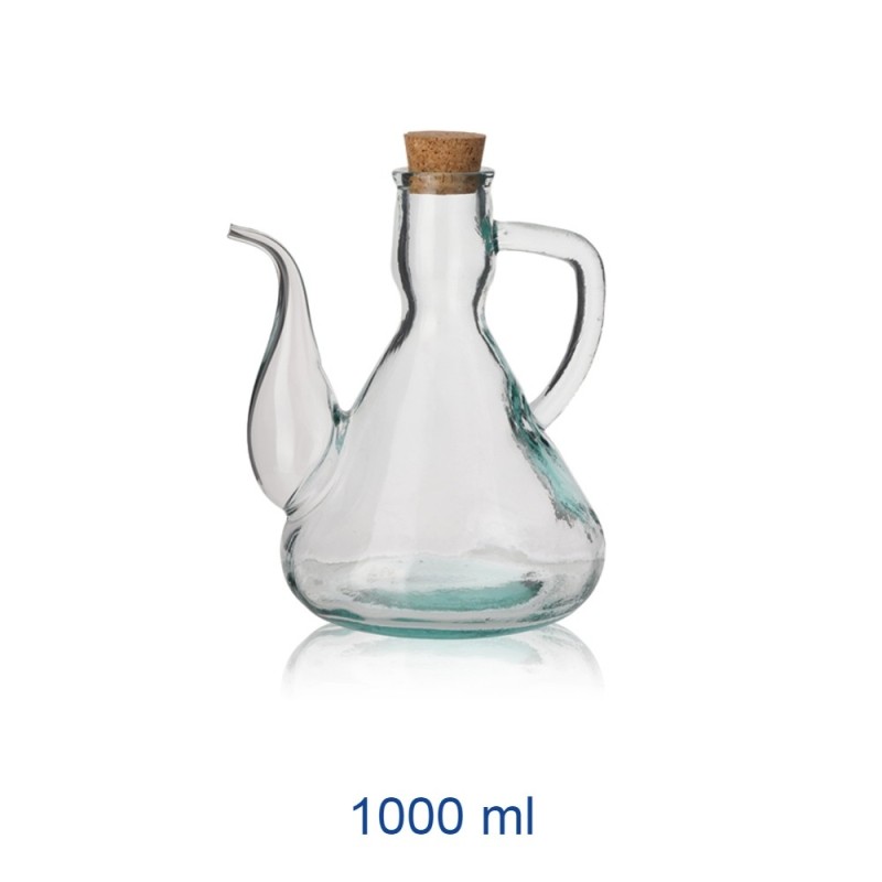 OLIERA VETRO CON TAPPO SUGHERO 1000 ml