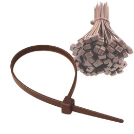 FASCETTE PLASTICA STRINGICAVO 20 CM MARRONE - 100 PZ