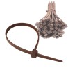 FASCETTE PLASTICA STRINGICAVO 20 CM MARRONE - 100 PZ