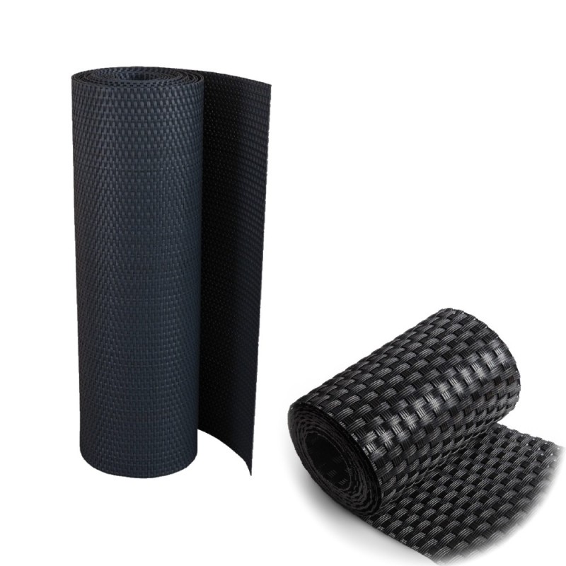 Telo oscurante tecno rattan Mata cm 90x300 Nero Antracite