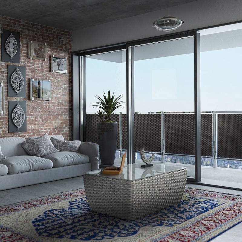 TELO STUOIA OSCURANTE TECNO RATTAN CM 90x300 GRIGIO GRAFITE