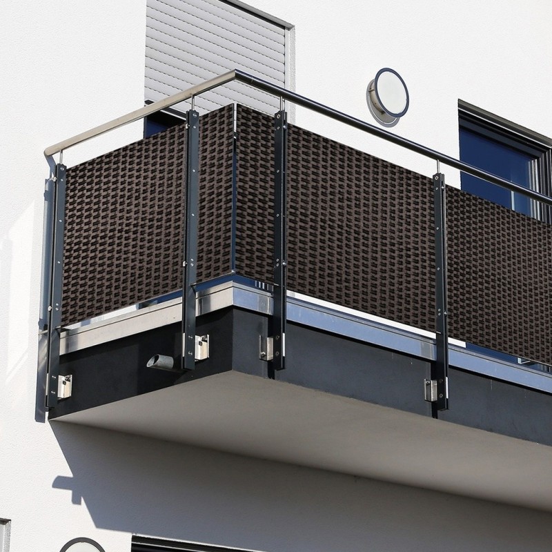 TELO STUOIA OSCURANTE TECNO RATTAN CM 90x300 LEGNO SCURO