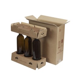 Scatola cartone per Spedizione 3 Bottiglie 33×13×36 cm | RagStore